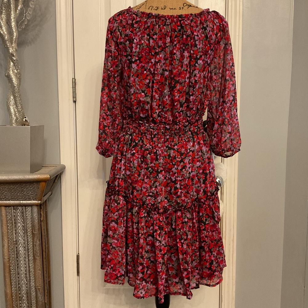 Moody Abstract Printed Dress - Picture 7 of 9